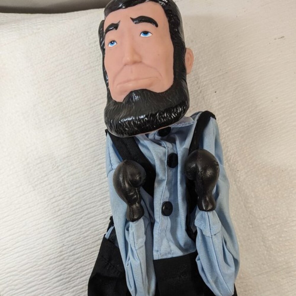 Accoutrements Honest‎ Abe Abraham Lincoln Puppet Punching Boxer Boxing Toy
